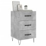 Mesita de noche madera de ingeniería gris hormigón 40x40x66 cm de , Mesitas de noche - Ref: Foro24-827656, Precio: 59,52 €, D...