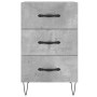 Mesita de noche madera de ingeniería gris hormigón 40x40x66 cm de , Mesitas de noche - Ref: Foro24-827656, Precio: 59,52 €, D...