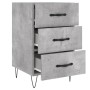 Mesita de noche madera de ingeniería gris hormigón 40x40x66 cm de , Mesitas de noche - Ref: Foro24-827656, Precio: 59,52 €, D...