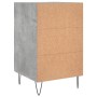Mesita de noche madera de ingeniería gris hormigón 40x40x66 cm de , Mesitas de noche - Ref: Foro24-827656, Precio: 59,52 €, D...