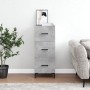 Aparador de madera contrachapada gris hormigón 34,5x34x90 cm de , Aparadores - Ref: Foro24-828608, Precio: 72,98 €, Descuento: %