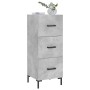 Aparador de madera contrachapada gris hormigón 34,5x34x90 cm de , Aparadores - Ref: Foro24-828608, Precio: 72,98 €, Descuento: %