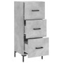 Aparador de madera contrachapada gris hormigón 34,5x34x90 cm de , Aparadores - Ref: Foro24-828608, Precio: 72,98 €, Descuento: %