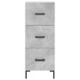 Aparador de madera contrachapada gris hormigón 34,5x34x90 cm de , Aparadores - Ref: Foro24-828608, Precio: 72,98 €, Descuento: %