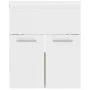 Mueble con lavabo madera de ingeniería blanco y roble Sonoma de vidaXL, Tocadores de baño - Ref: Foro24-3070816, Precio: 115,...