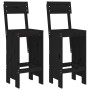 Taburetes de cocina 2 uds madera de pino negro 40x48,5x115,5 cm de , Sillas de jardín - Ref: Foro24-825363, Precio: 112,68 €,...