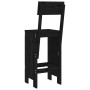 Taburetes de cocina 2 uds madera de pino negro 40x48,5x115,5 cm de , Sillas de jardín - Ref: Foro24-825363, Precio: 112,68 €,...