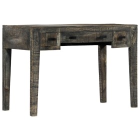 Escritorio de madera maciza de mango negro 110x50x75 cm de , Escritorios - Ref: Foro24-247913, Precio: 254,38 €, Descuento: %