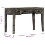 Escritorio de madera maciza de mango negro 110x50x75 cm de , Escritorios - Ref: Foro24-247913, Precio: 254,38 €, Descuento: %
