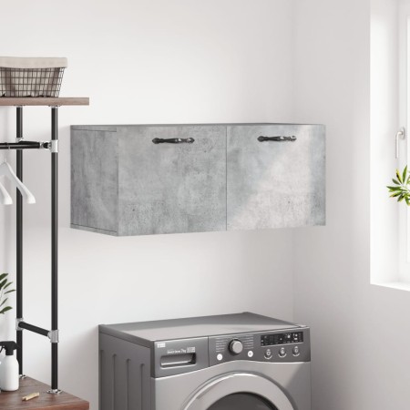 Armario de pared madera ingeniería gris hormigón 80x36,5x35 cm de , Taquillas y armarios de almacenamiento - Ref: Foro24-8300...