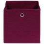 Cajas de almacenaje 10 uds tela rojo oscuro 32x32x32 cm de , Cestas para almacenaje - Ref: Foro24-288343, Precio: 46,83 €, De...