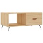 Mesa de centro madera contrachapada roble Sonoma 90x50x40 cm de , Mesas de centro - Ref: Foro24-829183, Precio: 52,51 €, Desc...