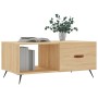 Mesa de centro madera contrachapada roble Sonoma 90x50x40 cm de , Mesas de centro - Ref: Foro24-829183, Precio: 52,51 €, Desc...