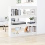 Estantería/divisor de espacios blanco brillante 100x30x103 cm de , Librerías y estanterías - Ref: Foro24-811751, Precio: 86,4...