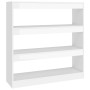 Estantería/divisor de espacios blanco brillante 100x30x103 cm de , Librerías y estanterías - Ref: Foro24-811751, Precio: 86,4...