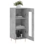 Aparador de madera contrachapada gris hormigón 34,5x34x90 cm de , Aparadores - Ref: Foro24-828784, Precio: 56,14 €, Descuento: %