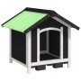 Caseta para perros madera maciza de pino gris 65x65x61,5 cm de , Casetas y cercados para perros - Ref: Foro24-172274, Precio:...