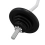 Juego de barra con discos 30 kg hierro fundido y acero cromado de , Peso libre - Ref: Foro24-93628, Precio: 132,08 €, Descuen...