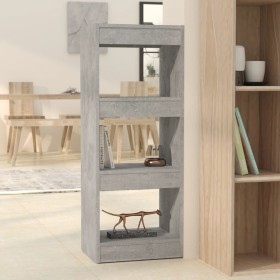 Estantería/divisor madera ingeniería gris hormigón 40x30x103 cm de , Librerías y estanterías - Ref: Foro24-811614, Precio: 56...