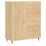Aparador de madera de ingeniería roble Sonoma 69,5x34x90 cm de , Aparadores - Ref: Foro24-827895, Precio: 75,61 €, Descuento: %