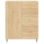 Aparador de madera de ingeniería roble Sonoma 69,5x34x90 cm de , Aparadores - Ref: Foro24-827895, Precio: 75,61 €, Descuento: %