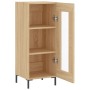 Aparador madera contrachapada color roble Sonoma 34,5x34x90 cm de , Aparadores - Ref: Foro24-828799, Precio: 60,58 €, Descuen...