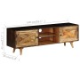 Mueble para TV de madera maciza de mango 140x30x45 cm de , Armarios y almacenamiento - Ref: Foro24-246162, Precio: 219,94 €, ...