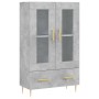 Aparador alto madera de ingeniería gris hormigón 69,5x31x115 cm de , Aparadores - Ref: Foro24-828288, Precio: 85,90 €, Descue...