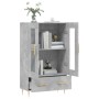 Aparador alto madera de ingeniería gris hormigón 69,5x31x115 cm de , Aparadores - Ref: Foro24-828288, Precio: 85,90 €, Descue...