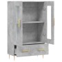 Aparador alto madera de ingeniería gris hormigón 69,5x31x115 cm de , Aparadores - Ref: Foro24-828288, Precio: 85,90 €, Descue...