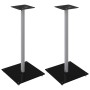 Soportes de altavoces 2 uds vidrio templado plata negro 1 pilar de , Soportes para altavoces - Ref: Foro24-51816, Precio: 76,...