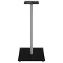 Soportes de altavoces 2 uds vidrio templado plata negro 1 pilar de , Soportes para altavoces - Ref: Foro24-51816, Precio: 76,...