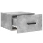 Mesita de noche de pared color gris hormigón 35x35x20 cm de , Taquillas y armarios de almacenamiento - Ref: Foro24-829844, Pr...
