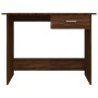 Escritorio de madera contrachapada marrón roble 100x50x76 cm de , Escritorios - Ref: Foro24-815335, Precio: 77,43 €, Descuent...