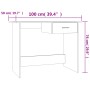 Escritorio de madera contrachapada marrón roble 100x50x76 cm de , Escritorios - Ref: Foro24-815335, Precio: 77,43 €, Descuent...