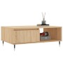 Mesa de centro madera de ingeniería roble Sonoma 90x60x35 cm de , Mesas de centro - Ref: Foro24-827055, Precio: 62,17 €, Desc...
