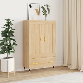 Aparador alto madera de ingeniería roble Sonoma 69,5x31x115 cm de , Aparadores - Ref: Foro24-830303, Precio: 85,00 €, Descuen...