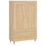 Aparador alto madera de ingeniería roble Sonoma 69,5x31x115 cm de , Aparadores - Ref: Foro24-830303, Precio: 85,00 €, Descuen...