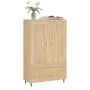 Aparador alto madera de ingeniería roble Sonoma 69,5x31x115 cm de , Aparadores - Ref: Foro24-830303, Precio: 85,00 €, Descuen...