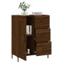 Aparador de madera de ingeniería marrón roble 69,5x34x90 cm de , Aparadores - Ref: Foro24-830267, Precio: 98,97 €, Descuento: %