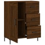 Aparador de madera de ingeniería marrón roble 69,5x34x90 cm de , Aparadores - Ref: Foro24-830267, Precio: 98,97 €, Descuento: %