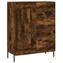 Aparador de madera de ingeniería roble ahumado 69,5x34x90 cm de , Aparadores - Ref: Foro24-830273, Precio: 101,49 €, Descuent...