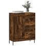 Aparador de madera de ingeniería roble ahumado 69,5x34x90 cm de , Aparadores - Ref: Foro24-830273, Precio: 101,49 €, Descuent...