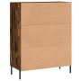 Aparador de madera de ingeniería roble ahumado 69,5x34x90 cm de , Aparadores - Ref: Foro24-830273, Precio: 101,49 €, Descuent...