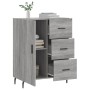 Aparador de madera de ingeniería gris Sonoma 69,5x34x90 cm de , Aparadores - Ref: Foro24-827938, Precio: 98,36 €, Descuento: %