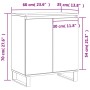 Aparador de madera contrachapada roble Sonoma 60x35x70 cm de , Aparadores - Ref: Foro24-827167, Precio: 78,19 €, Descuento: %