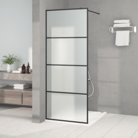 Mampara de ducha vidrio ESG esmerilado negro 80x195 cm de , Paredes y mamparas de ducha - Ref: Foro24-152130, Precio: 173,68 ...
