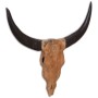 Escultura de cráneo de toro de pared de teca 69x6x60 cm de , Figuras, esculturas y estatuas - Ref: Foro24-244567, Precio: 85,...