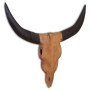 Escultura de cráneo de toro de pared de teca 69x6x60 cm de , Figuras, esculturas y estatuas - Ref: Foro24-244567, Precio: 85,...