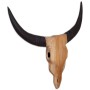 Escultura de cráneo de toro de pared de teca 69x6x60 cm de , Figuras, esculturas y estatuas - Ref: Foro24-244567, Precio: 85,...